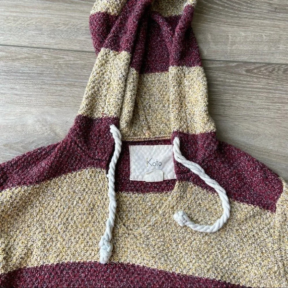 Urban Outfitters Koto Striped Boho Knitted Hoodie - Picture 7 of 15